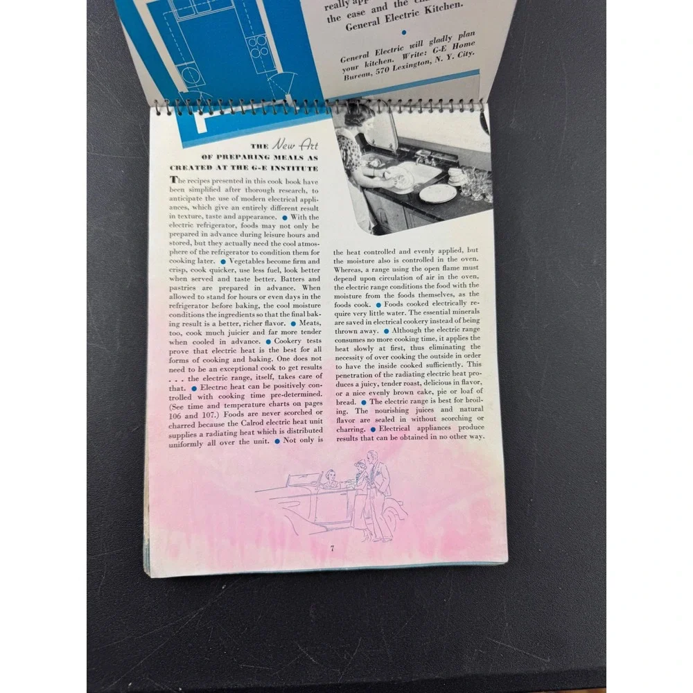 Vintage General Electric The New Art of Modern Cooking GE Institute‎ 1937